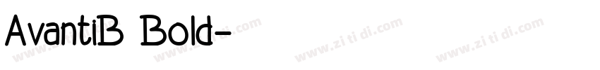 AvantiB Bold字体转换